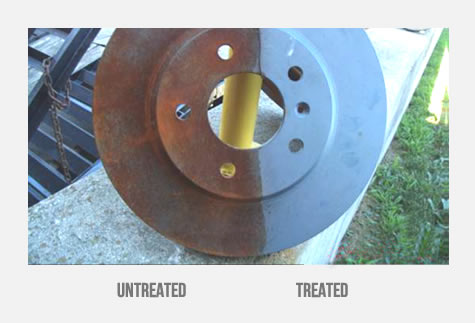 FNC treatment result on a brake rotor